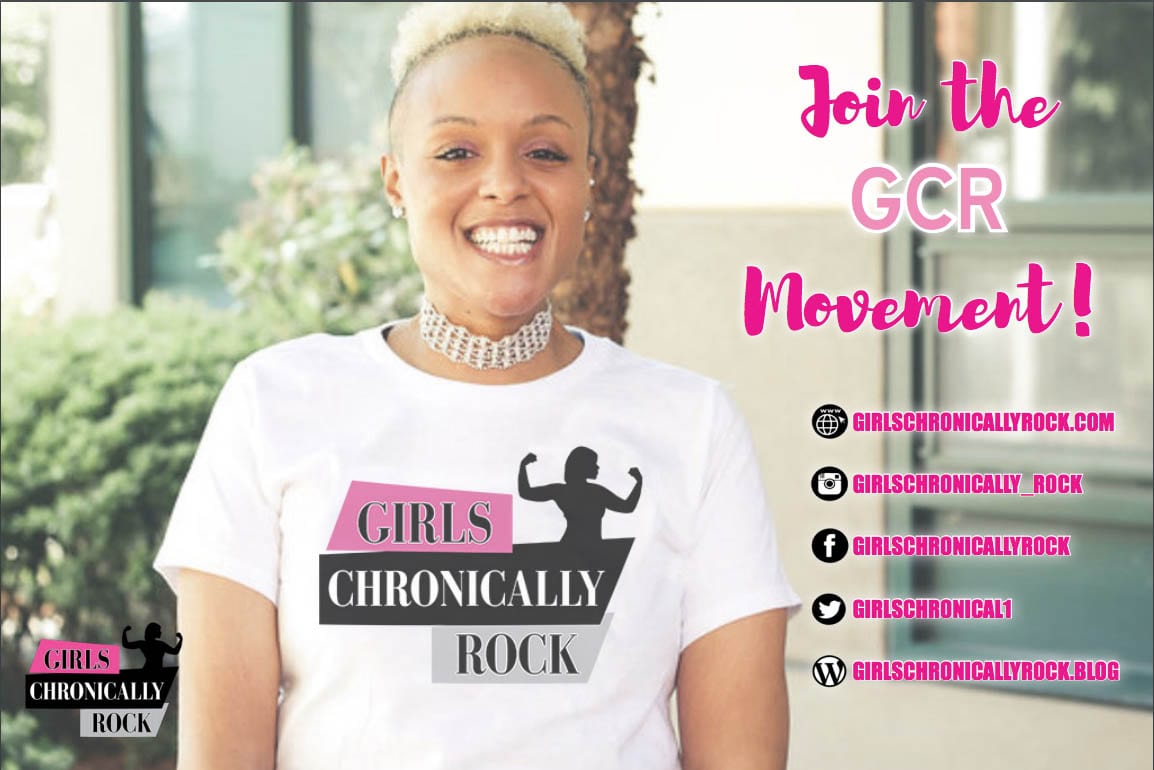 Join the OCR movement poster www.girlschronicallyrock.com, also on Facebook, instagram, twitter and wordpress