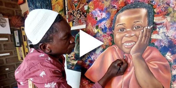 Bagalwa Abdul, a refugee from Malawi whose hopes and dreams are expressed through his visual art..